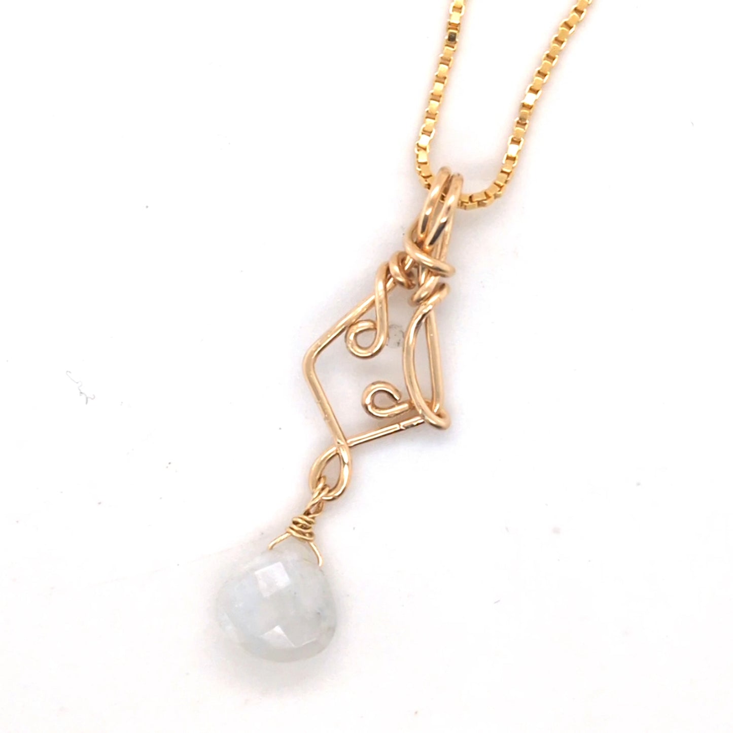 Moonstone Filigree Pendant