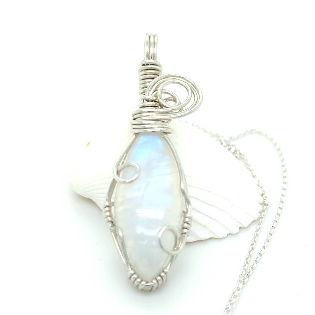 Moonstone Pendant Sterling Silver