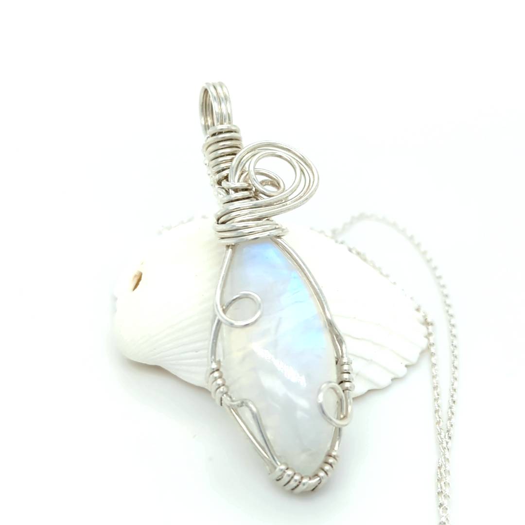 Moonstone Pendant Sterling Silver