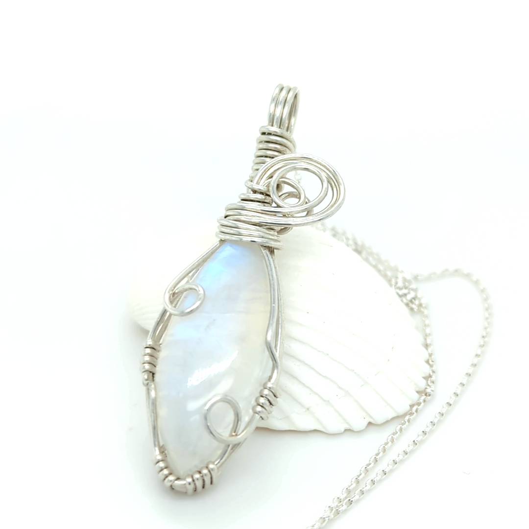 Moonstone Pendant Sterling Silver