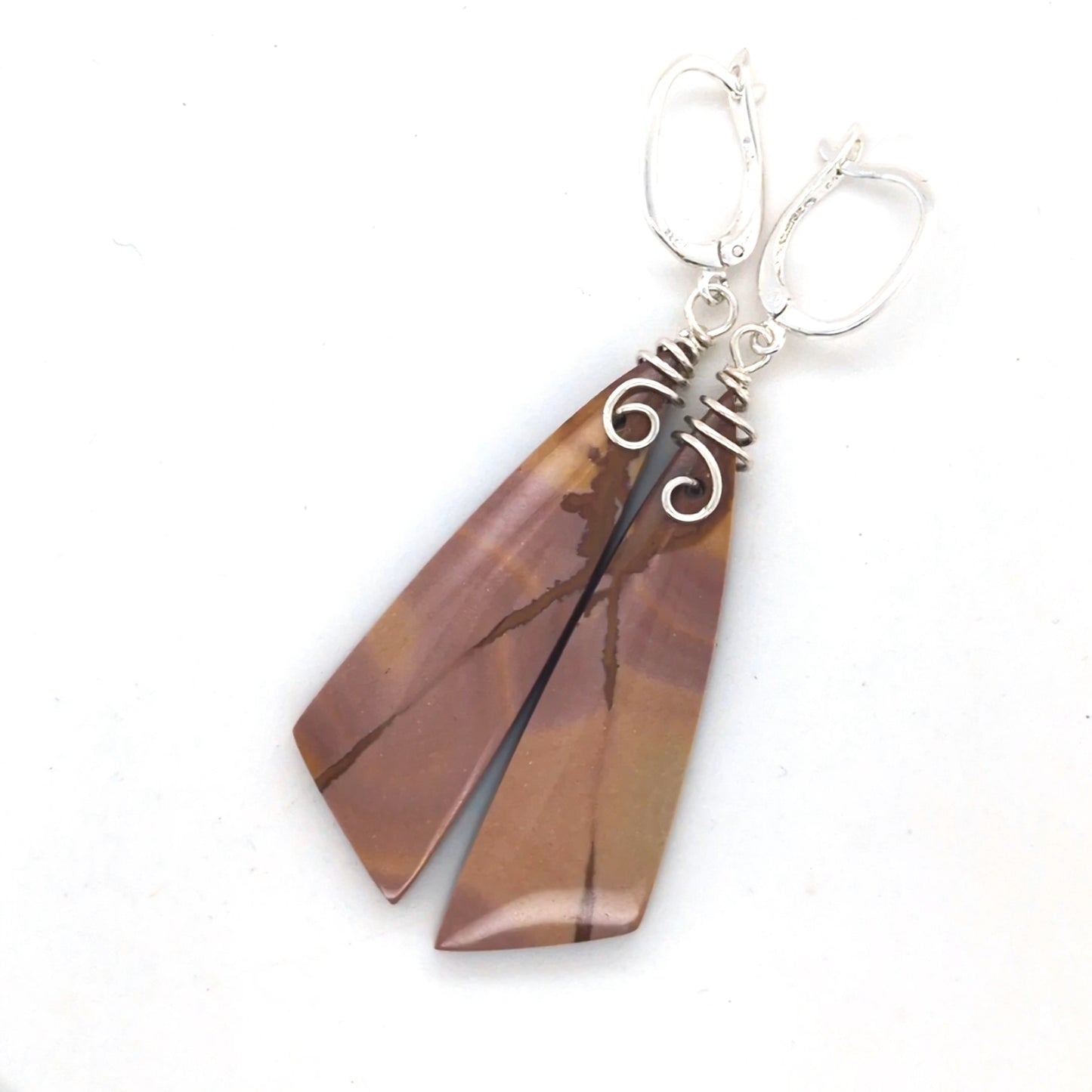 Red Falcon Jasper Earrings