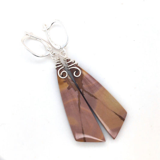 Red Falcon Jasper Earrings