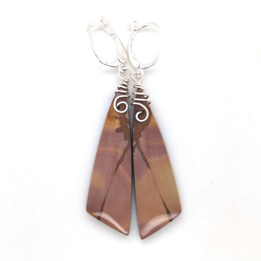 Red Falcon Jasper Earrings