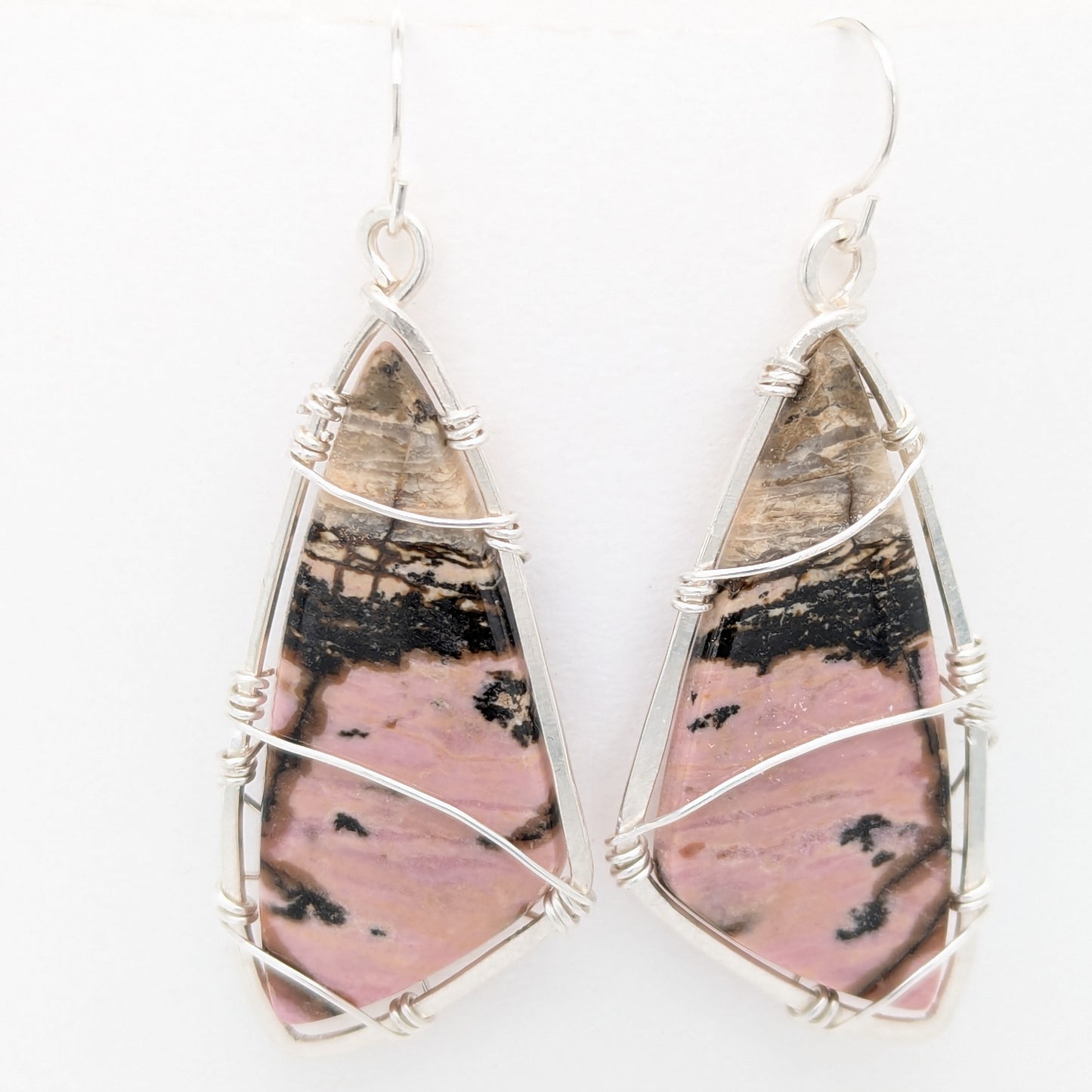 Rhodonite Butterfly Earrings