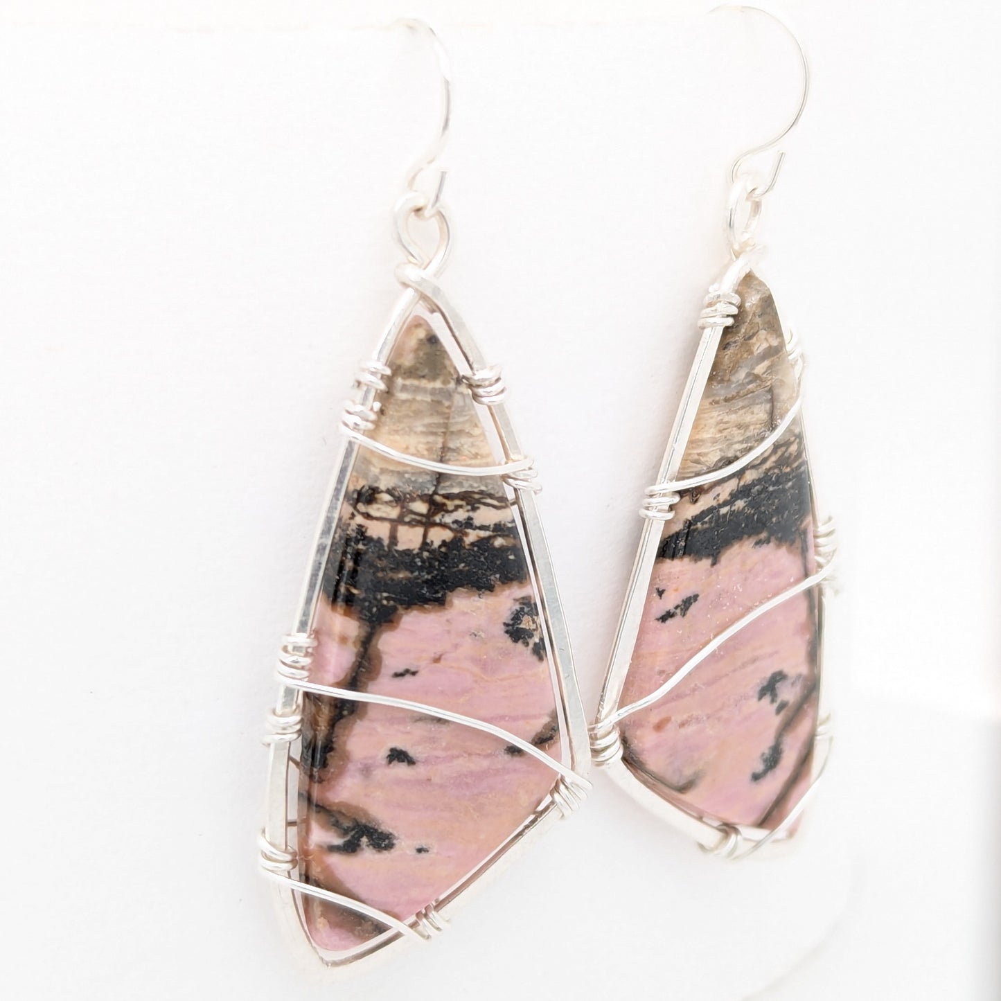 Rhodonite Butterfly Earrings