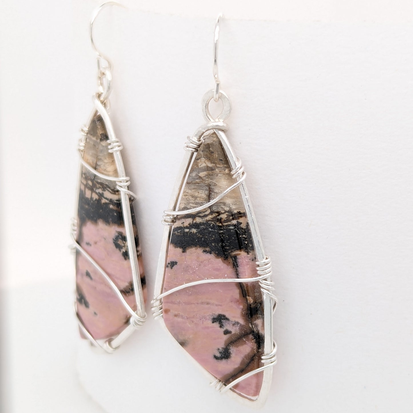 Rhodonite Butterfly Earrings