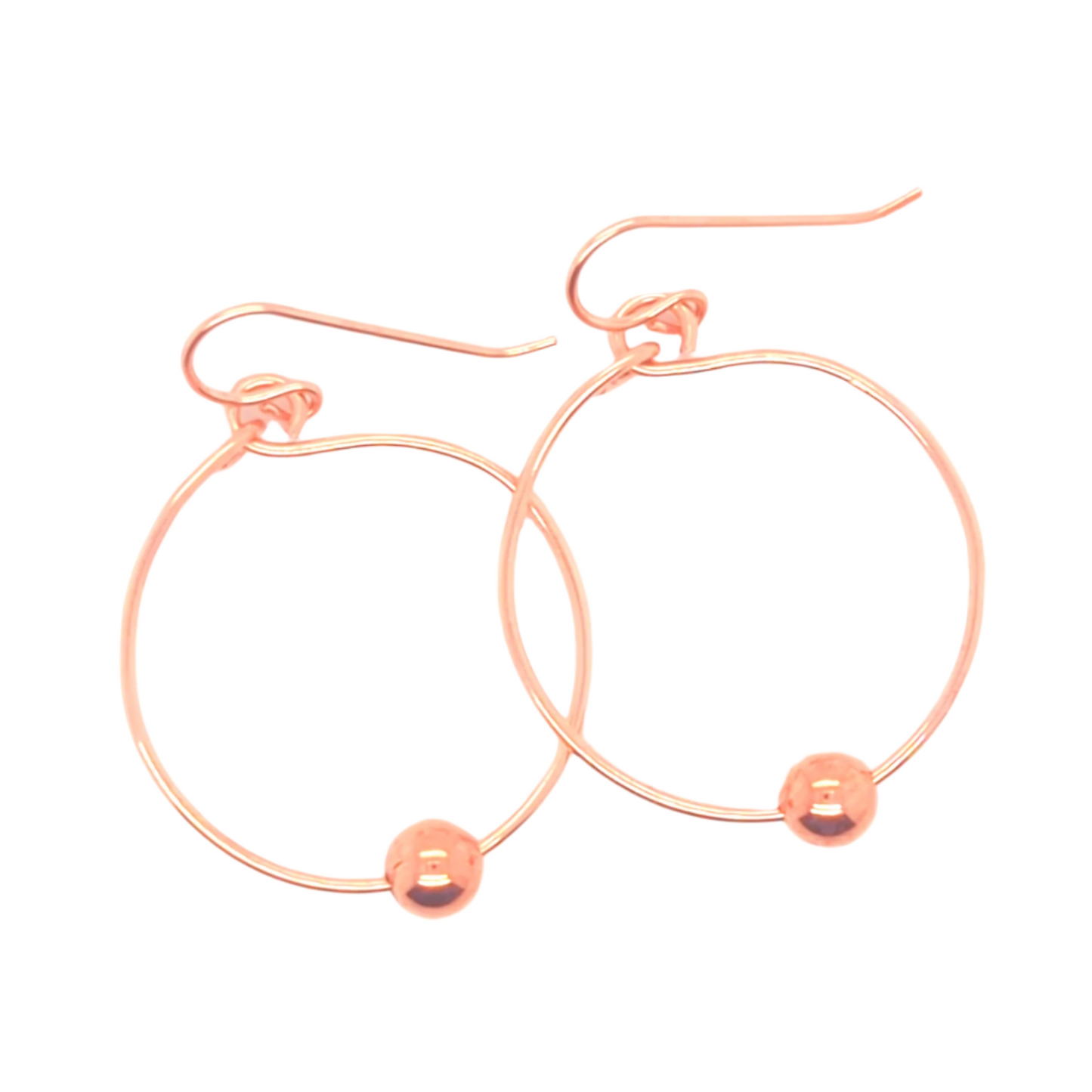 Rose Gold Hoop Earrings