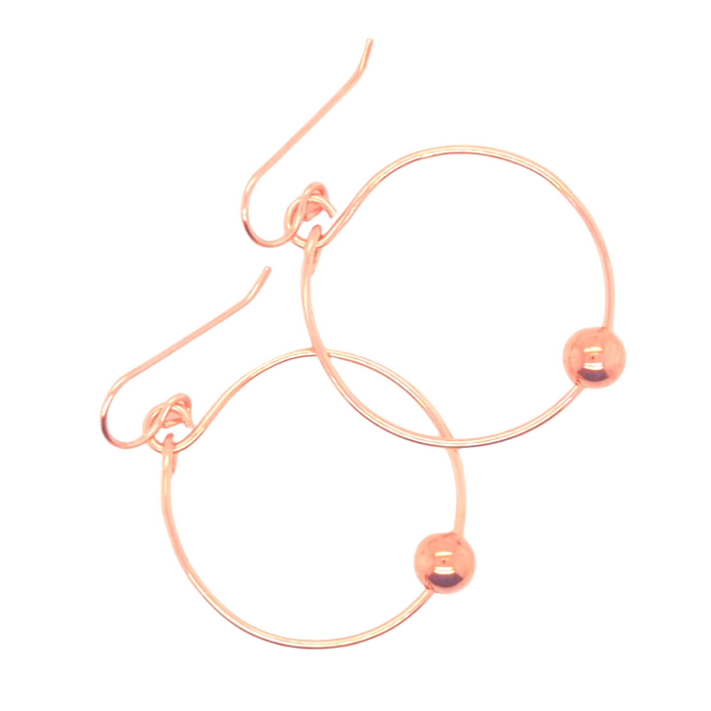 Rose Gold Hoop Earrings