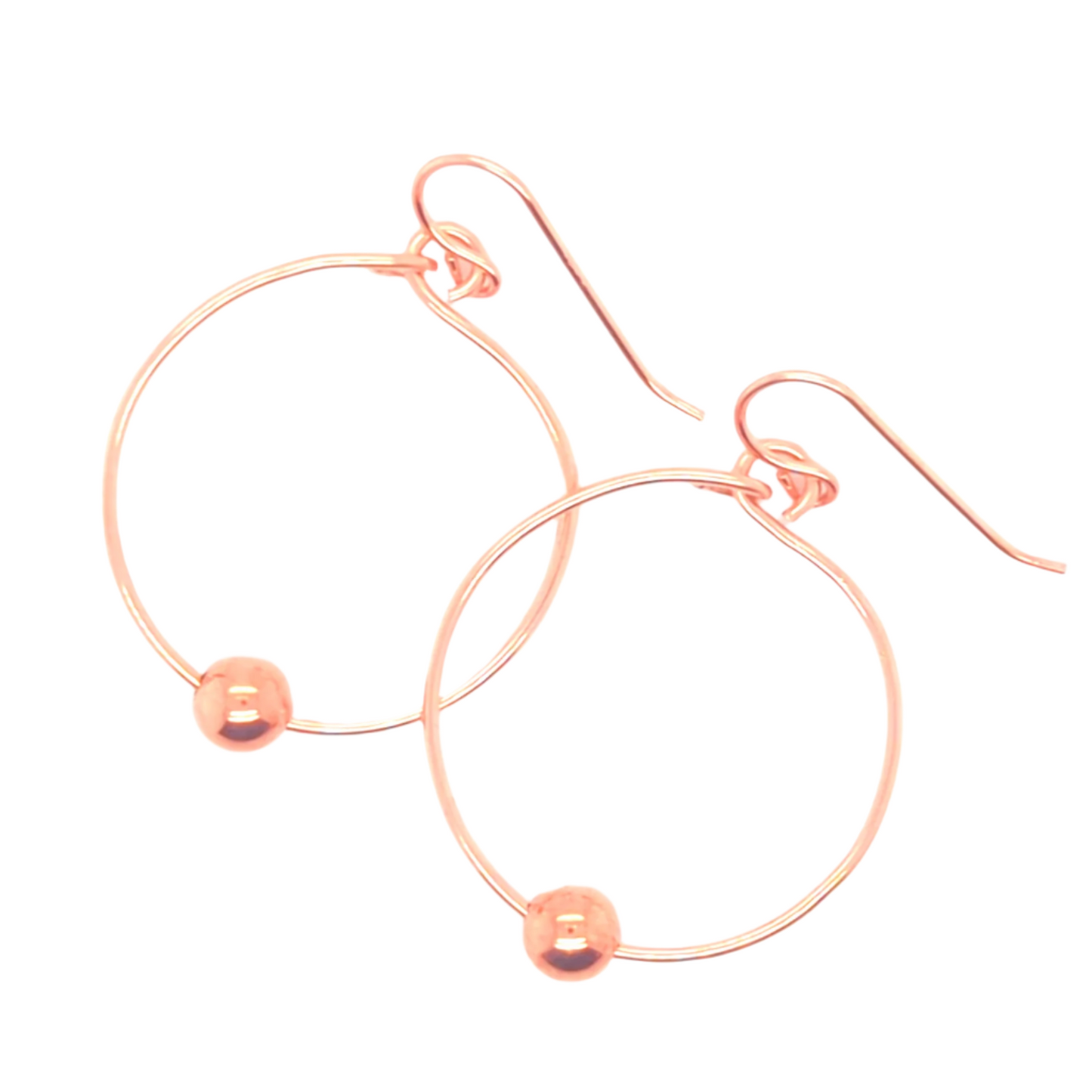 Rose Gold Hoop Earrings