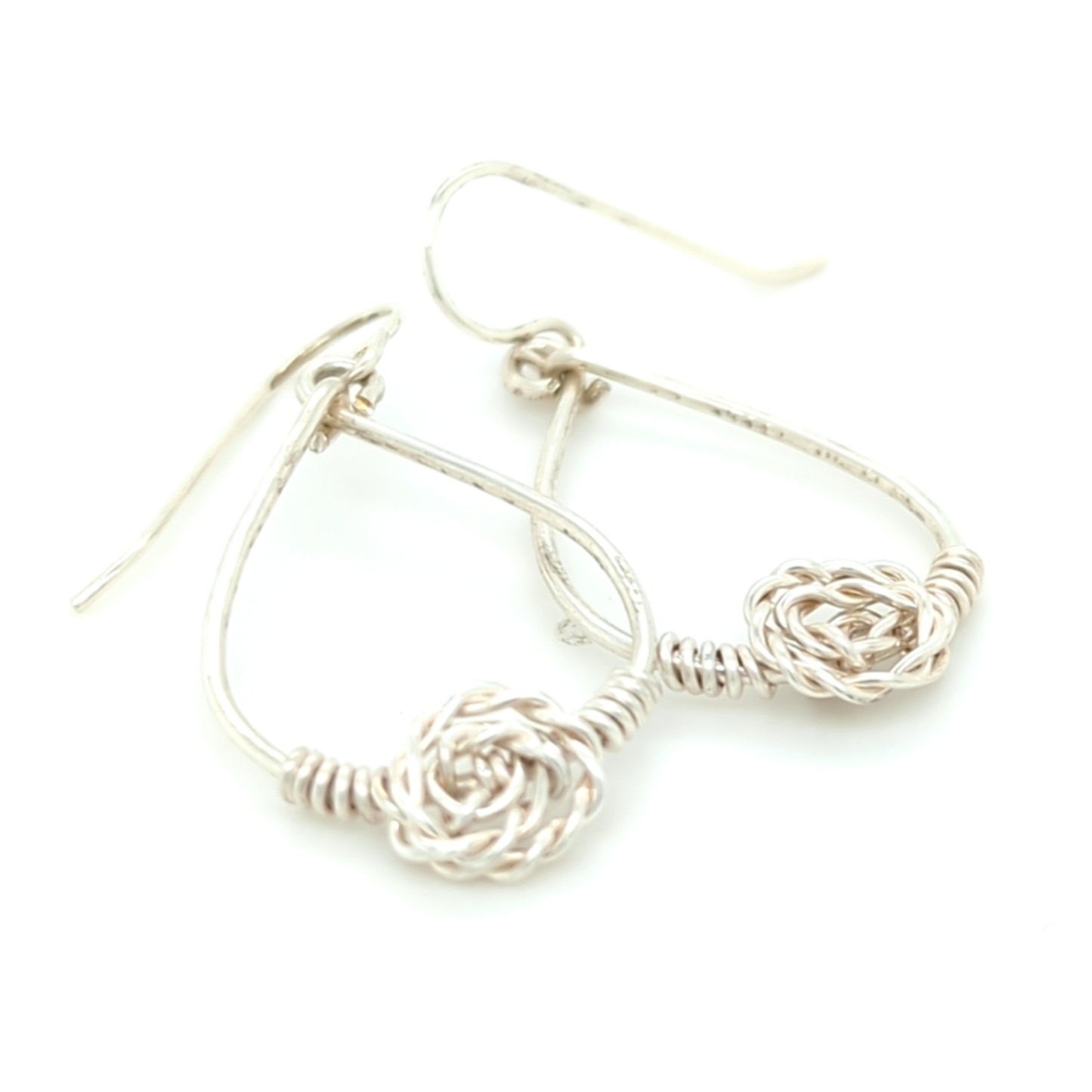 Rose Hoop Earrings