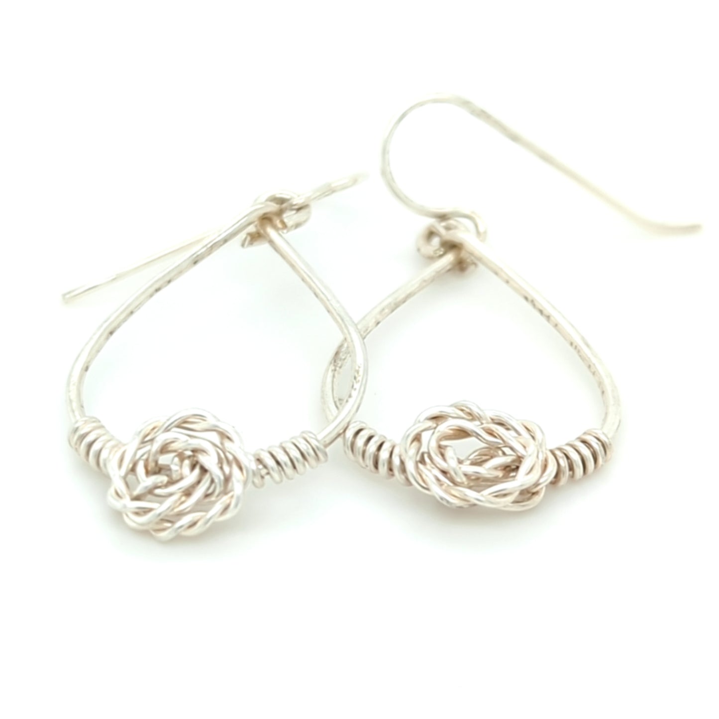 Rose Hoop Earrings