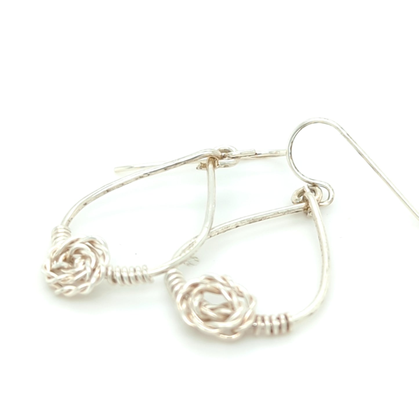 Rose Hoop Earrings