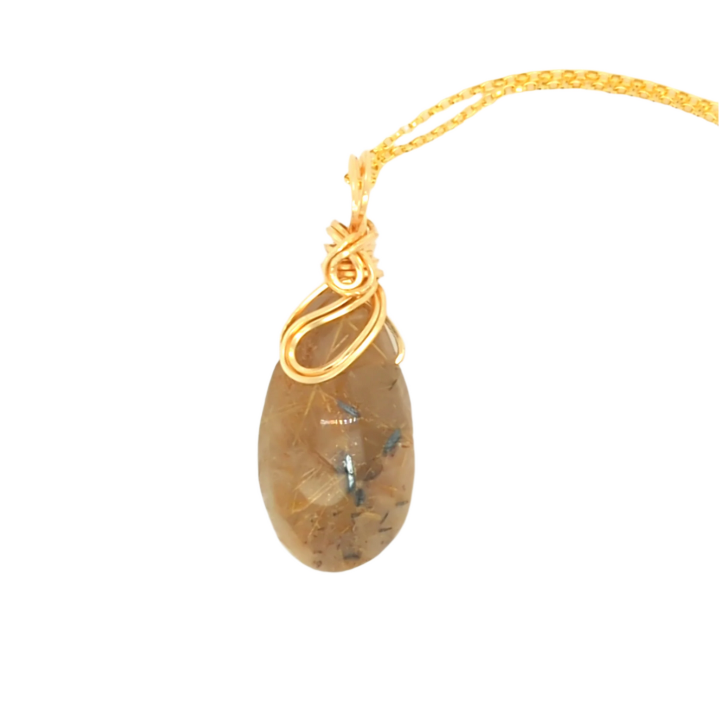 Rutile Pendant Gold