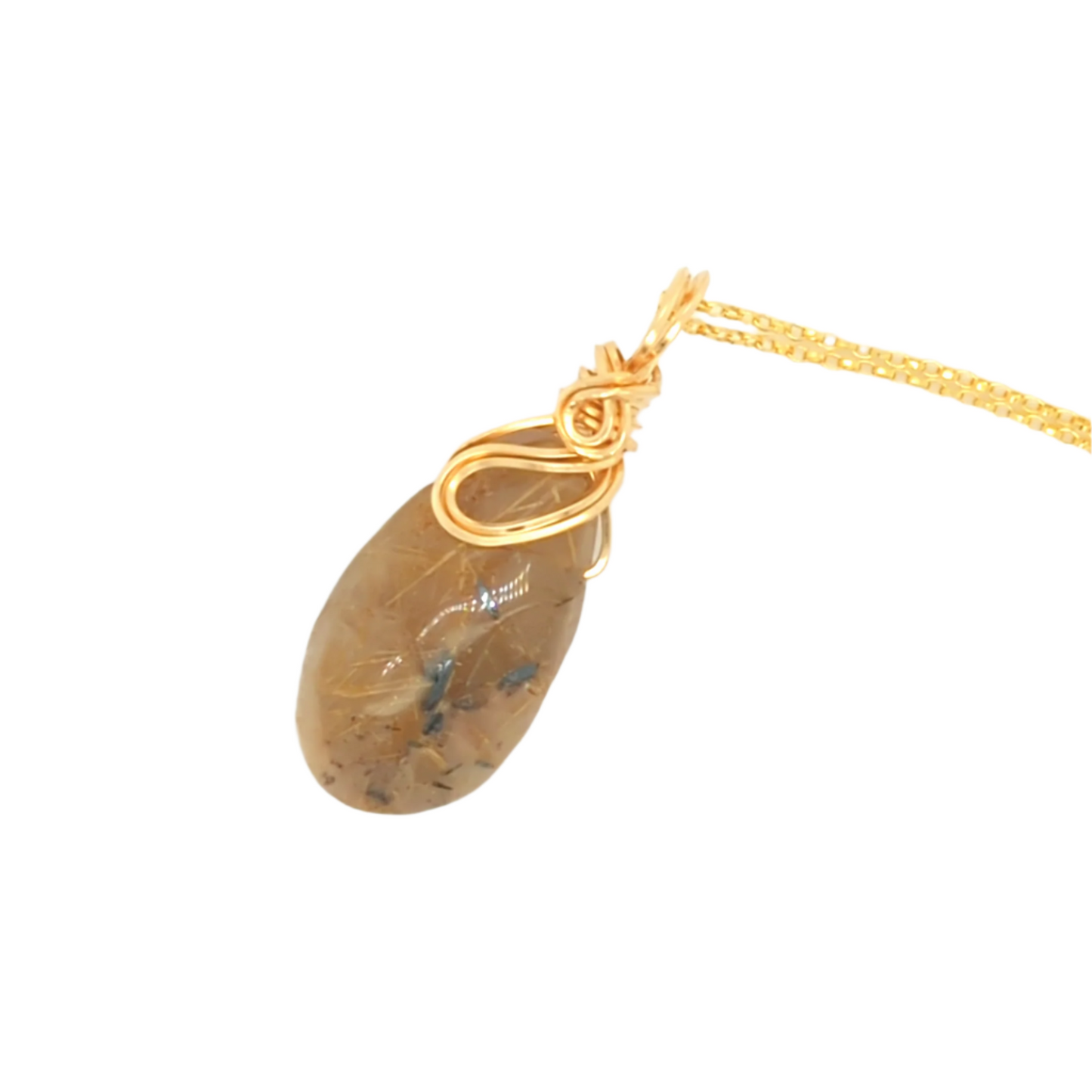 Rutile Pendant Gold