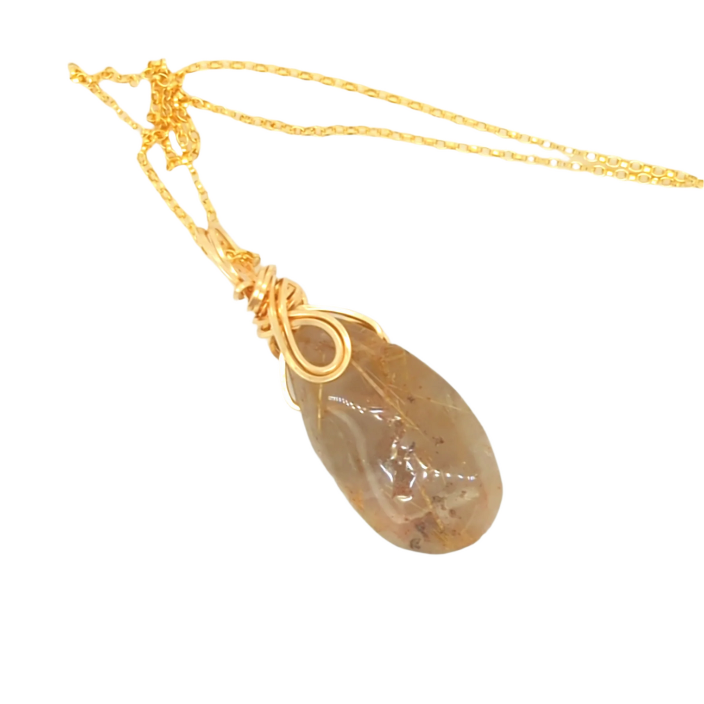 Rutile Pendant Gold