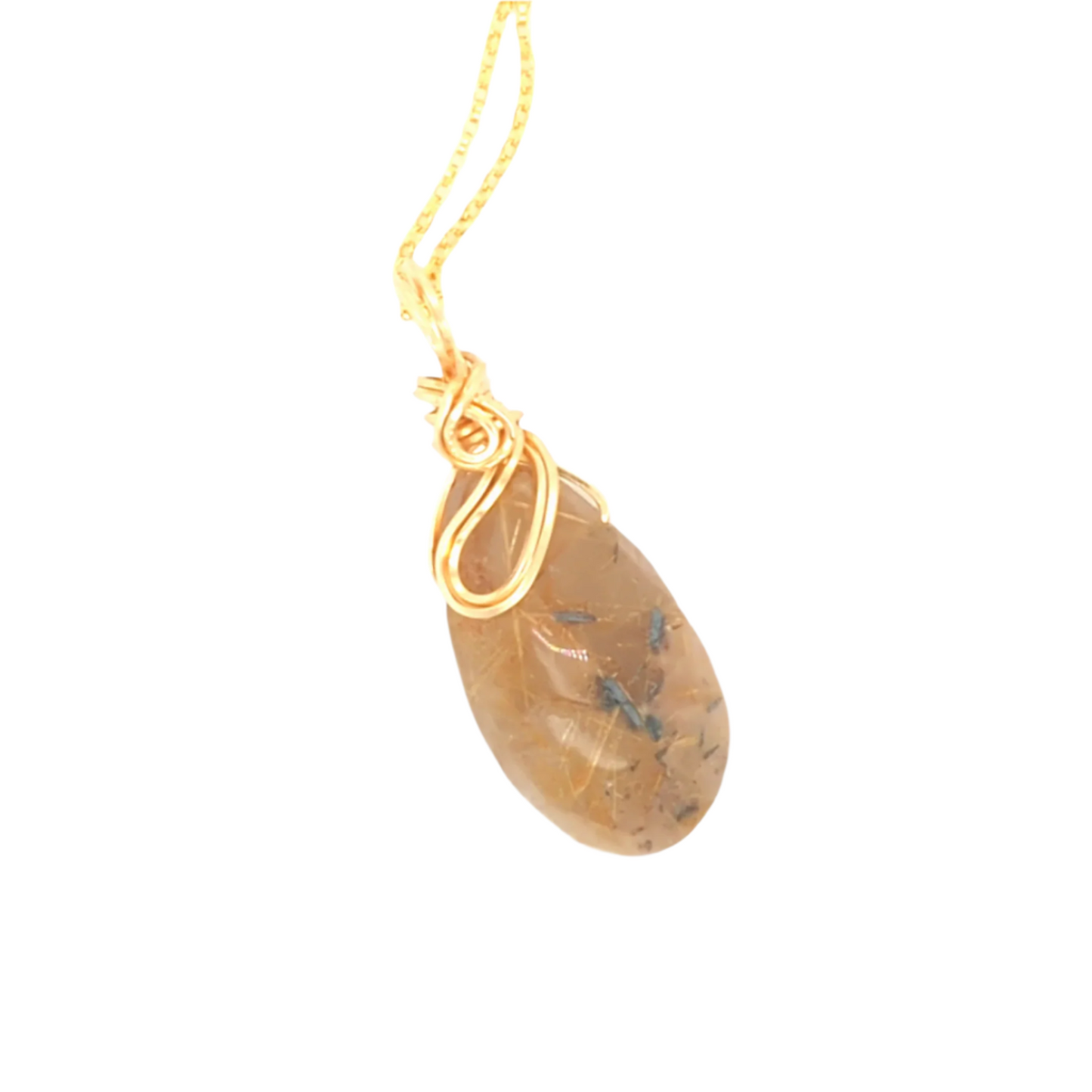 Rutile Pendant Gold