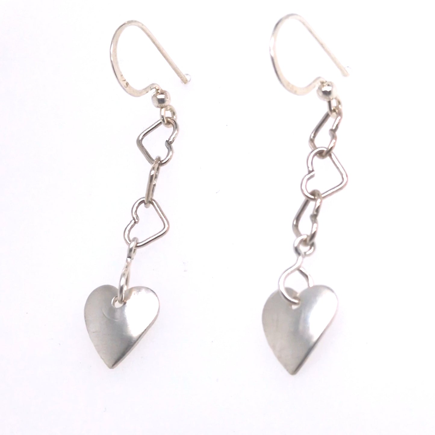 Silver Heart Earrings