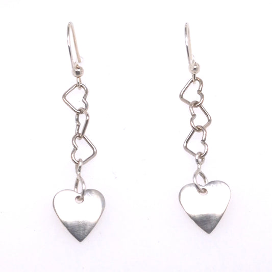 Silver Heart Earrings