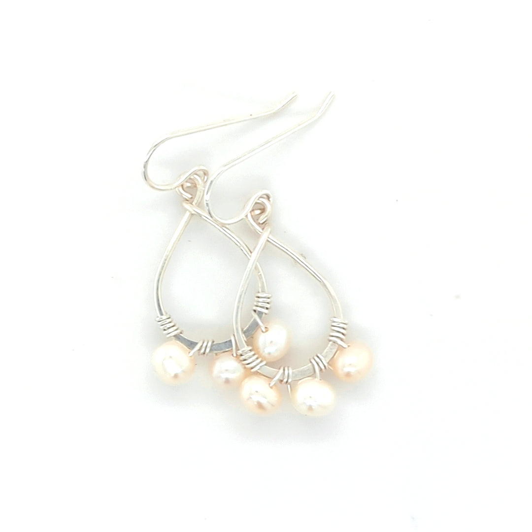 Pearl Hoops Small