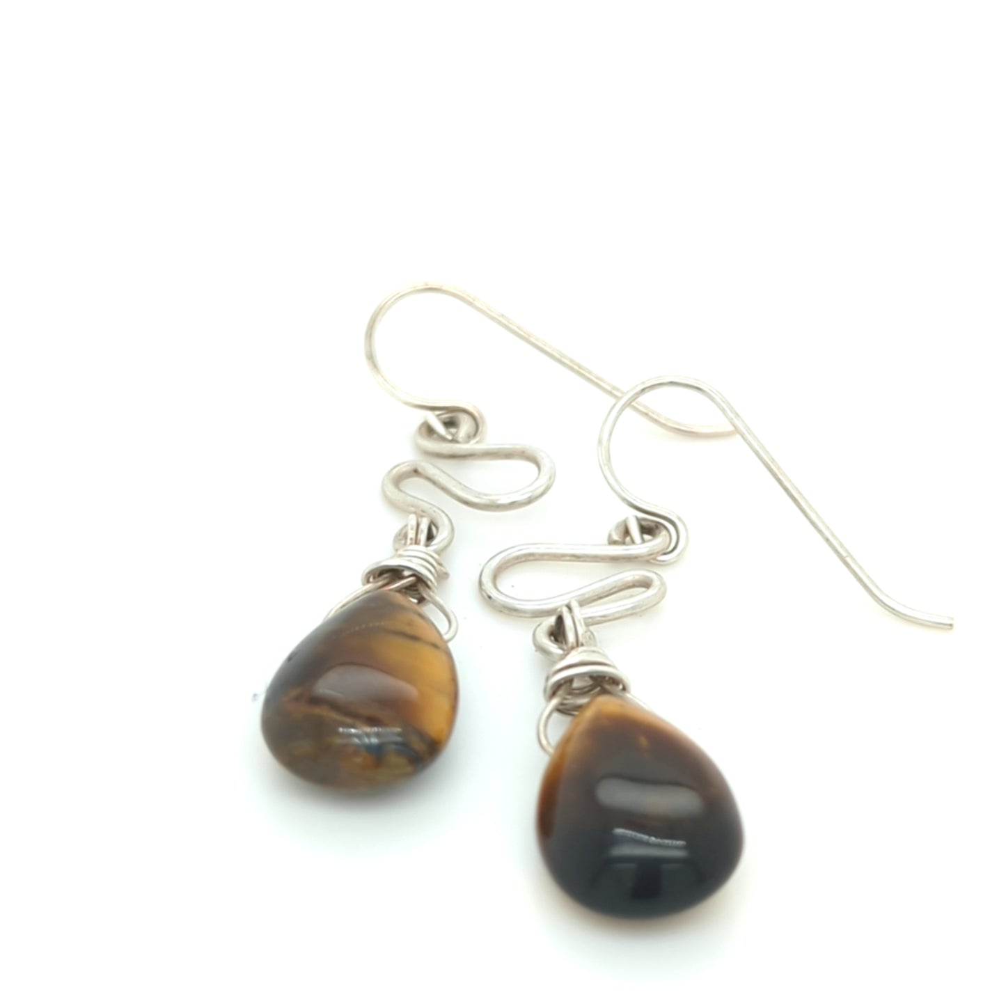 Tiger Eye Infinity Earrings