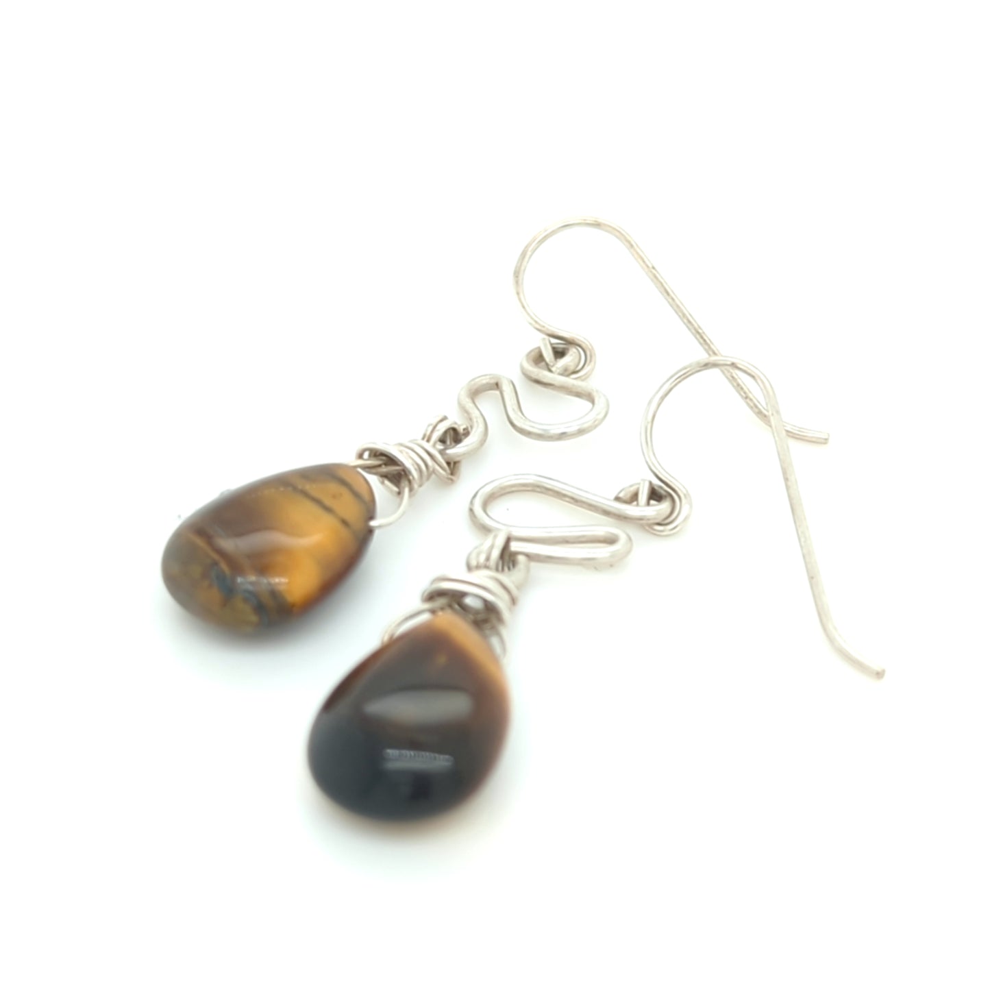 Tiger Eye Infinity Earrings