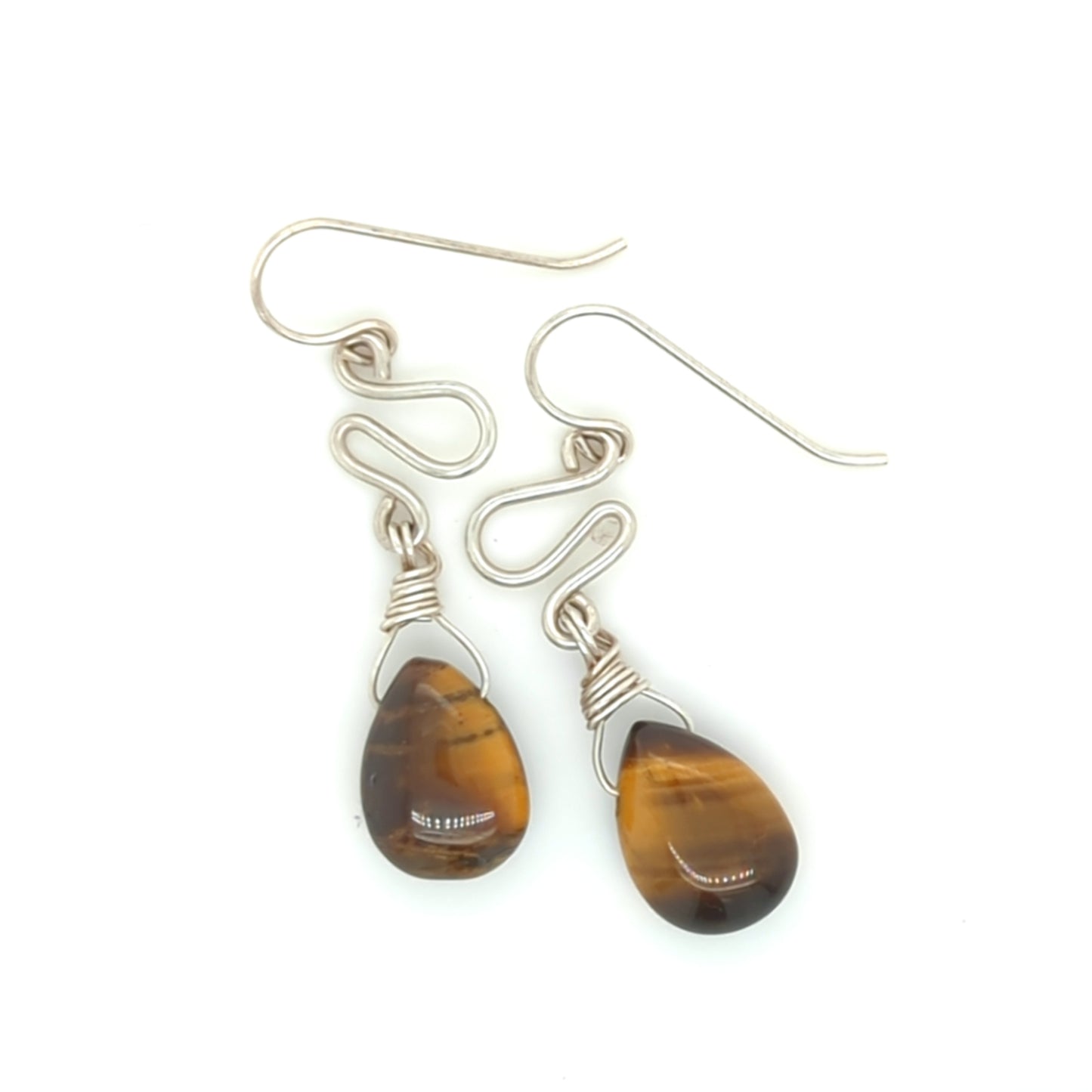 Tiger Eye Infinity Earrings