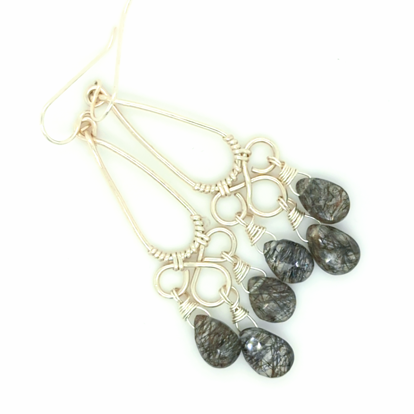 Tourmaline Quartz Chandelier Earrings