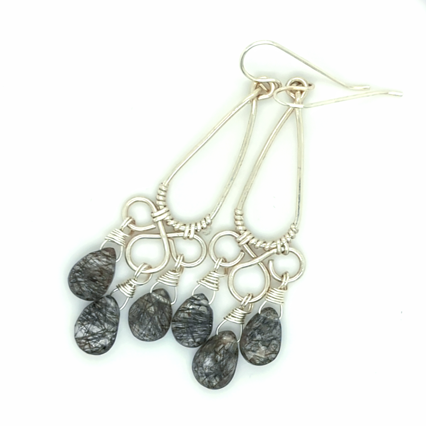 Tourmaline Quartz Chandelier Earrings