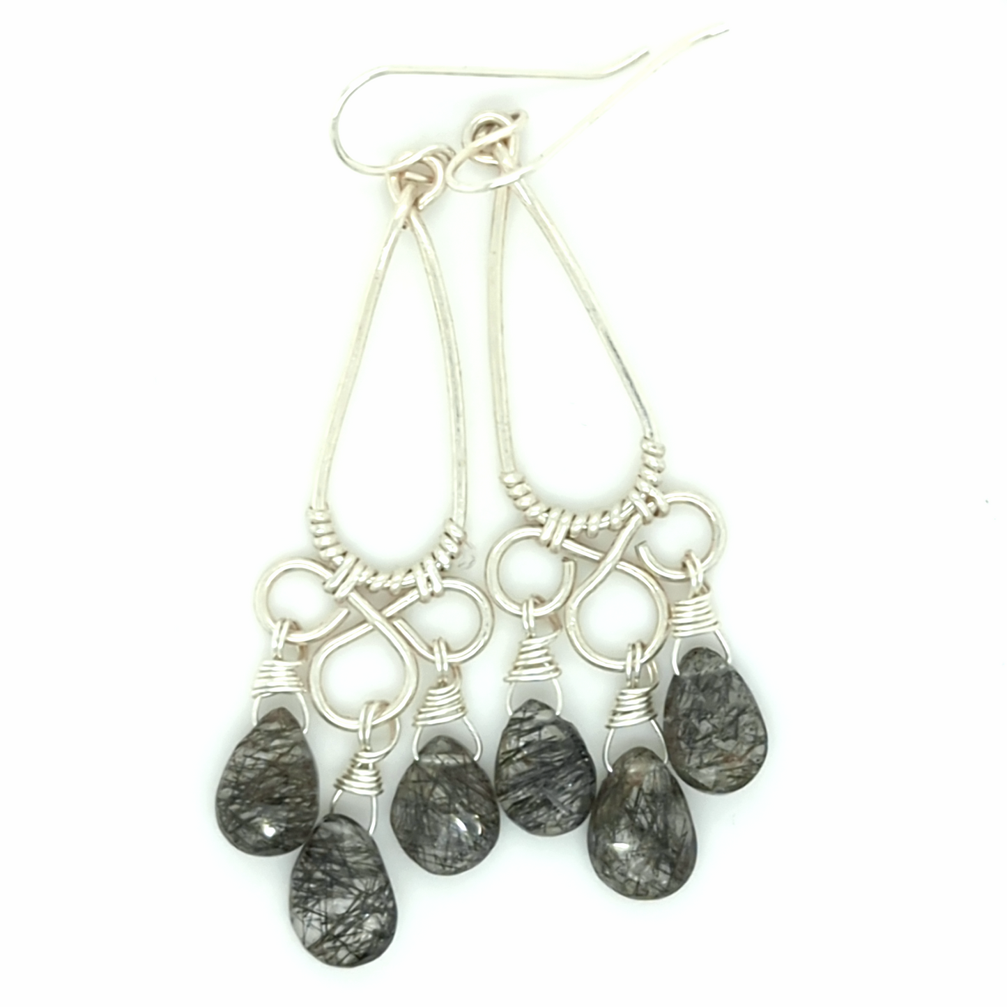 Tourmaline Quartz Chandelier Earrings