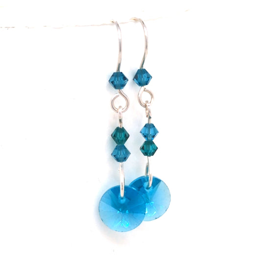 Crystal Turquoise Earrings
