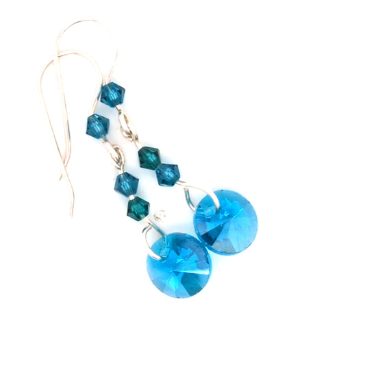 Crystal Turquoise Earrings
