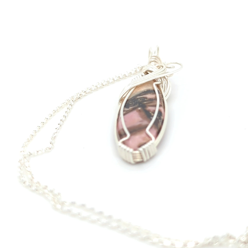 Rhodonite Pendant Reversible